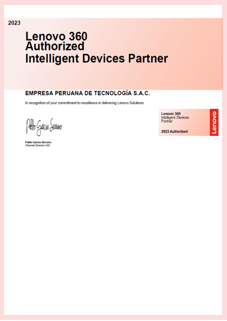 Partner Lenovo 360 dispositivos inteligentes